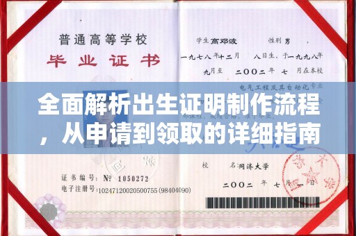 永修全面解析出生证明制作流程，从申请到领取的详细指南