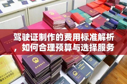 永修驾驶证制作的费用标准解析，如何合理预算与选择服务