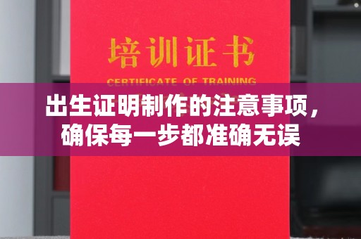 永修出生证明制作的注意事项，确保每一步都准确无误