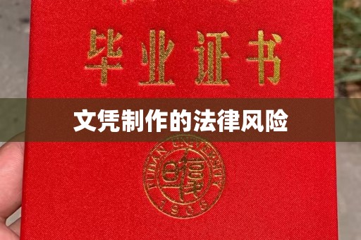 永修文凭制作的法律风险