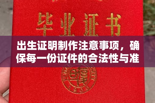 永修出生证明制作注意事项，确保每一份证件的合法性与准确性