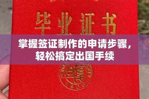 永修掌握签证制作的申请步骤，轻松搞定出国手续