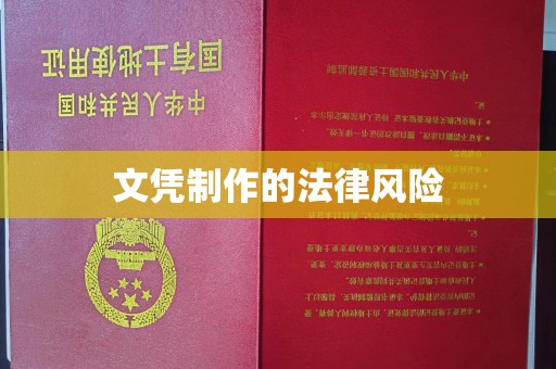 永修文凭制作的法律风险