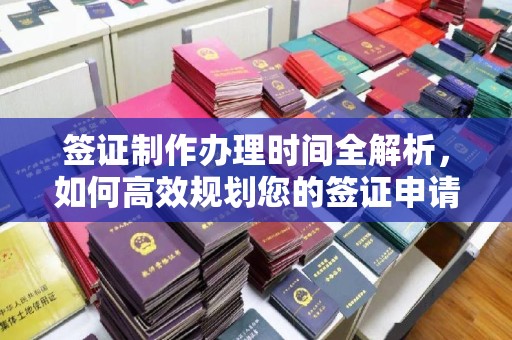 永修签证制作办理时间全解析，如何高效规划您的签证申请流程