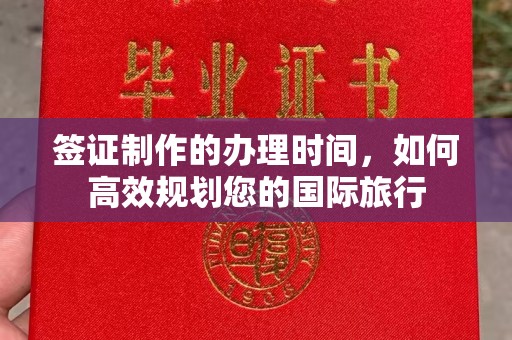 永修签证制作的办理时间，如何高效规划您的国际旅行